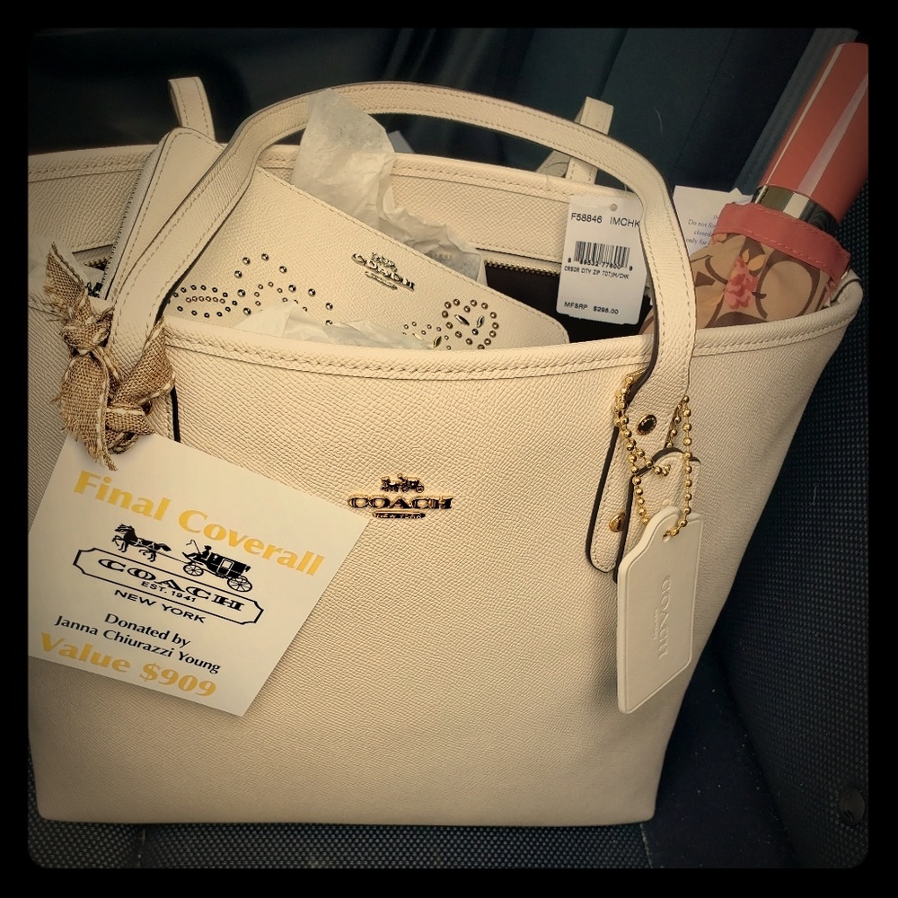 Coach bag, matching wallet & pill case
